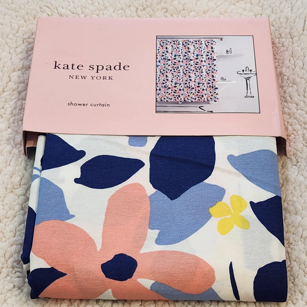 kate spade Multicolor Floral Shower Curtain
